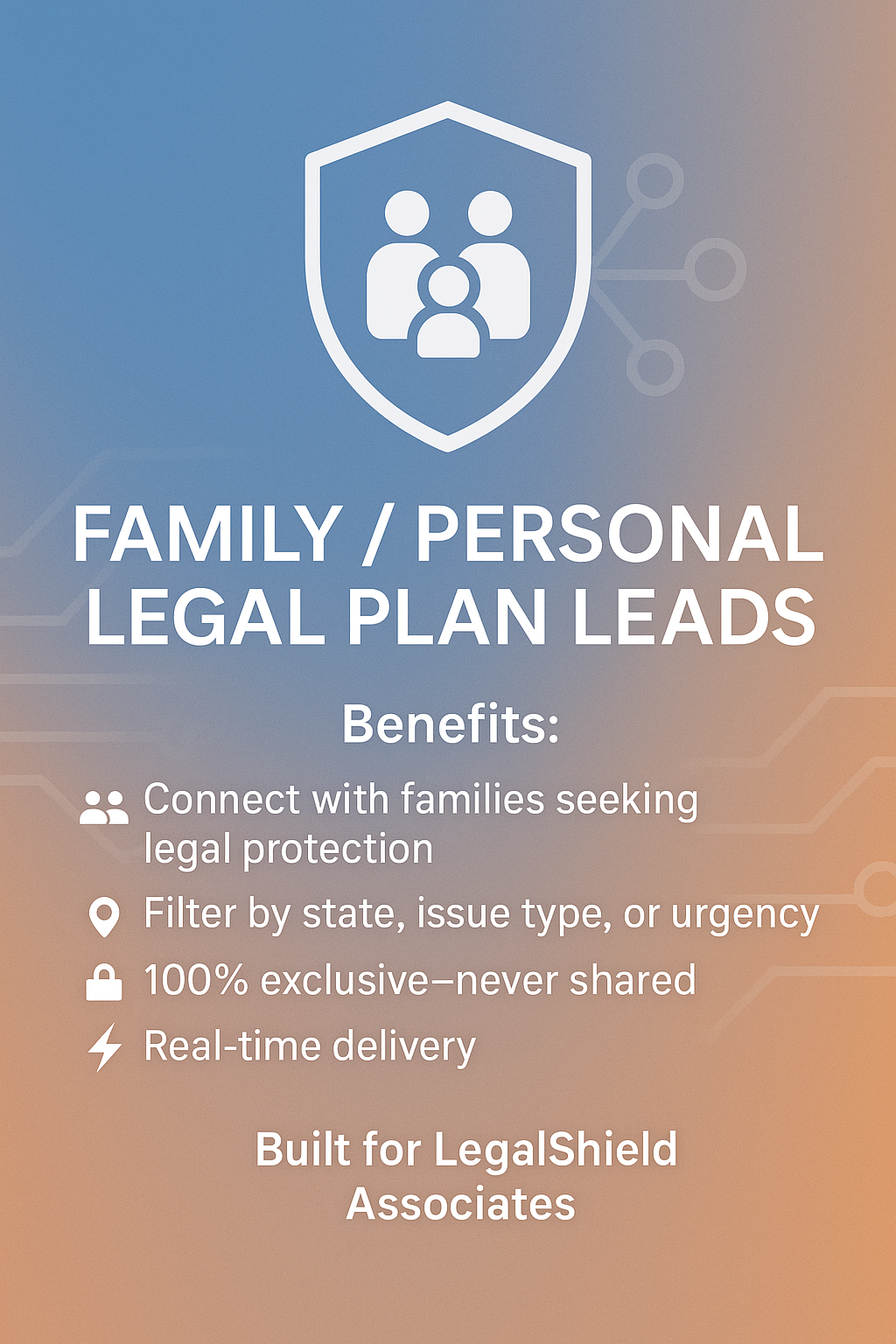 Reach families and individuals actively seeking legal protection for everyday issues.